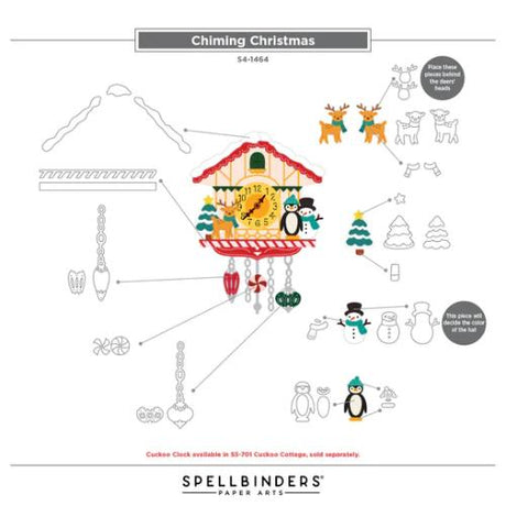 Spellbinders - Cuckoo Cottage Die Bundle from the Cuckoo Cottage Collection - Postage as per Actual