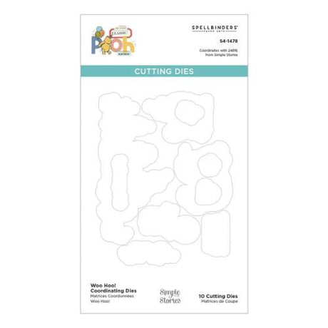 Spellbinders - Woo Hoo! Clear Stamps & Dies Bundle from the Say Cheese Classic Pooh Birthday Collection by Simple Stories