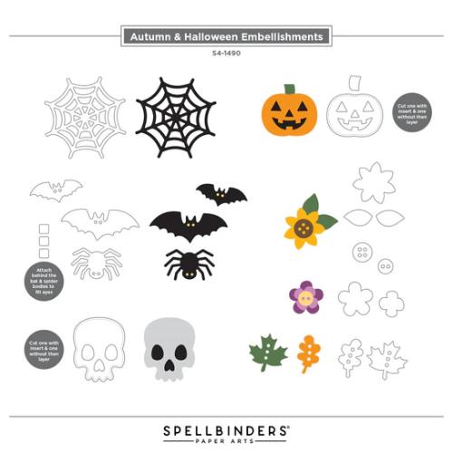 Spellbinders - Fergus 3D Felt Decor Die Collection Bundle from the 3D Felt D'cor Collection by Sandi MacIver - Postage as per Actual