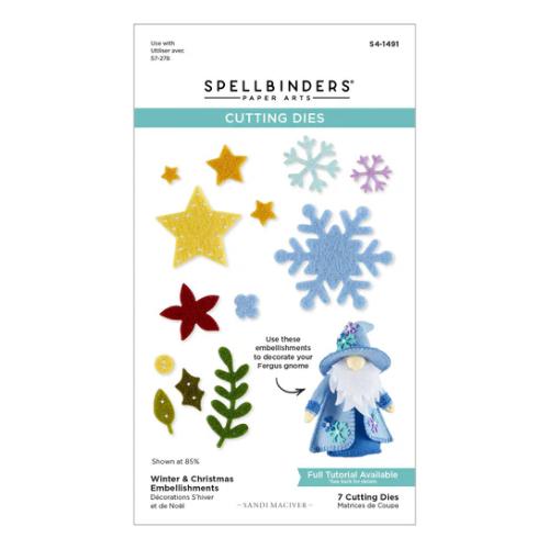 Spellbinders - Fergus 3D Felt Decor Die Collection Bundle from the 3D Felt D'cor Collection by Sandi MacIver - Postage as per Actual