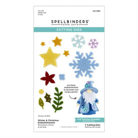 Spellbinders - Fergus 3D Felt Decor Die Collection Bundle from the 3D Felt D'cor Collection by Sandi MacIver - Postage as per Actual