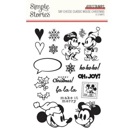 Simple Stories - Say Cheese Classic Mouse Christmas Stamp & Die Bundle