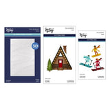 Spellbinders - Ski-son's Greetings Dies and 3D Folder Bundle by Simon Hurley - Postage as per Actual
