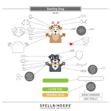 Spellbinders - Sending Hugs Die Bundle - Postage as per Actual