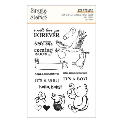 Spellbinders - Hello Baby Stamp & Die Bundle with Simple Stories