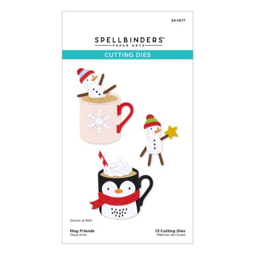 Spellbinders - Merry Mugs and Kisses Die, Stamp & Stencil Bundle - Postage as per Actual
