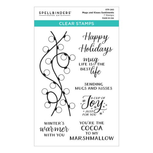 Spellbinders - Merry Mugs and Kisses Die, Stamp & Stencil Bundle - Postage as per Actual
