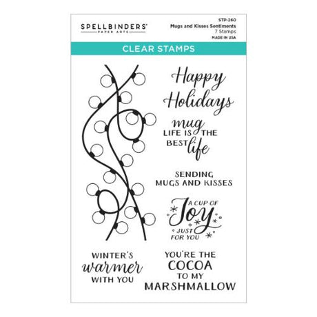 Spellbinders - Merry Mugs and Kisses Die, Stamp & Stencil Bundle - Postage as per Actual