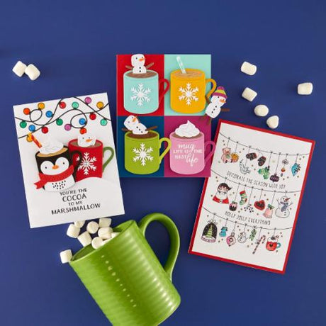 Spellbinders - Merry Mugs and Kisses Die, Stamp & Stencil Bundle - Postage as per Actual