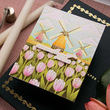 Spellbinders - Windmills and Tulips Press + Foil Plate and Stencil Bundle by Yana Smakula