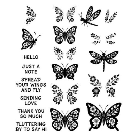 Spellbinders - Blooming Butterflies Bundle - Postage as per Actual