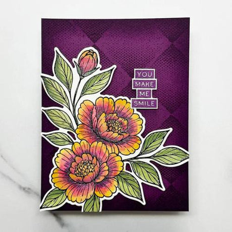 Spellbinders - Sketched Peonies Bundle - Postage as per Actual