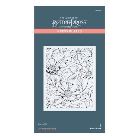 Spellbinders - Cosmos Backdrop Press Plate
