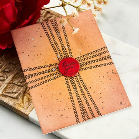 Spellbinders - Sealed Cord & Faux Seal Sentiments Press Plate & Die Set