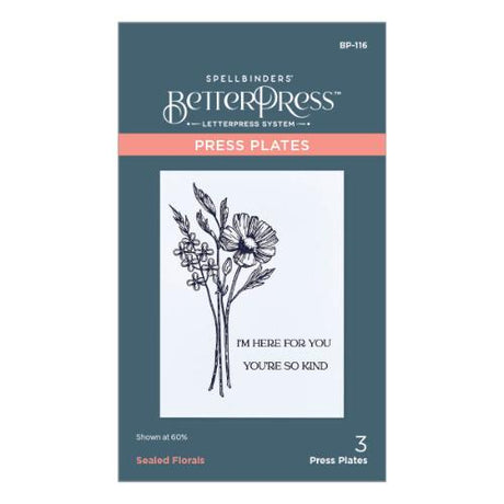 Spellbinders - Sealed Florals Press Plate