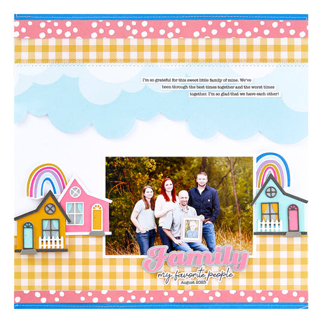 Spellbinders - Family Sentiments Press Plate & Die Set from the Storytelling by  Collection