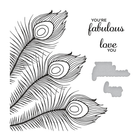 Spellbinders - Fabulous Feathers Press Plate & Die Set