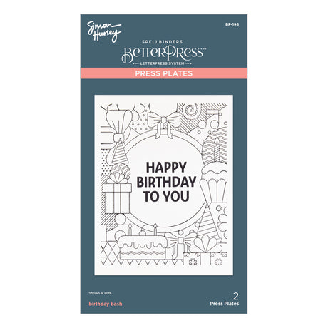 Spellbinders - Birthday Bash Press Plates