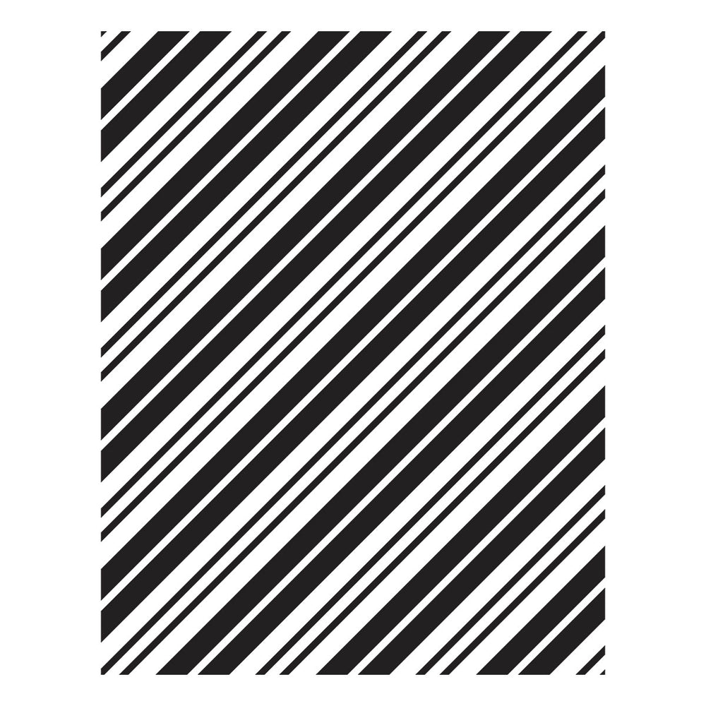 Spellbinders - Candy Candy Stripes Press Plate from the Dancin' Christmas Friends Collection