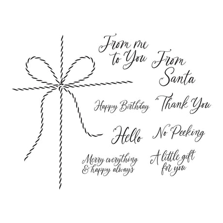 Spellbinders - A Little Gift Press Plates from the Dancin' Christmas Friends Collection