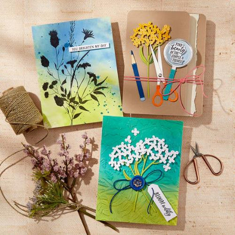 Spellbinders - Bloom Wildly BetterPress Plate from the Field Notes Collection