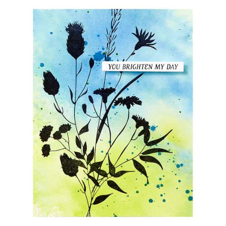 Spellbinders - Bloom Wildly BetterPress Plate from the Field Notes Collection