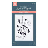 Spellbinders - Bloom Wildly BetterPress Plate from the Field Notes Collection