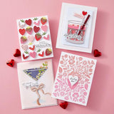 Spellbinders - Valentine Happy Hour Sentiments BetterPress Plate & Die Set