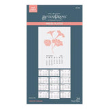 Spellbinders - 2025 DIY Calendar Press Plates from the Florals Through the Year Collection