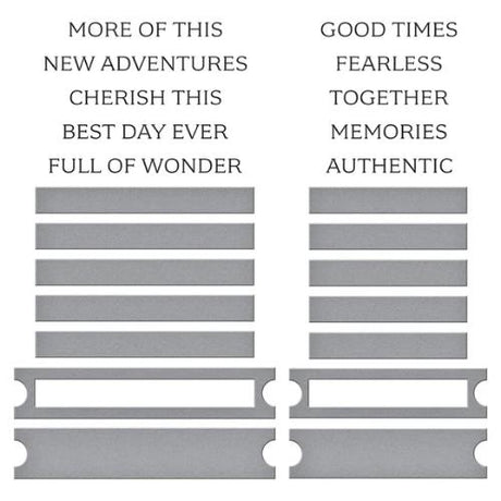 Spellbinders - Cherish This BetterPress Plate & Die Set from the Golden Afternoon Collection