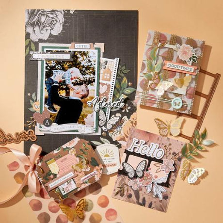 Spellbinders - Cherish This BetterPress Plate & Die Set from the Golden Afternoon Collection