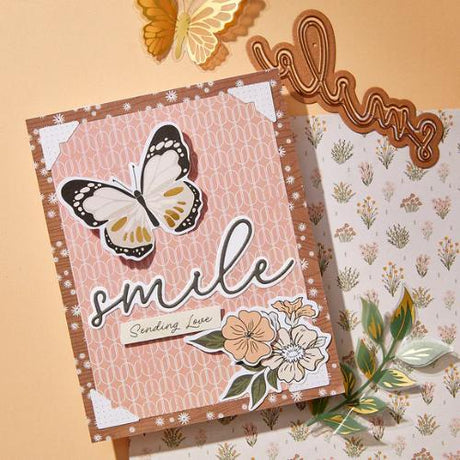 Spellbinders - Cherish This BetterPress Plate & Die Set from the Golden Afternoon Collection
