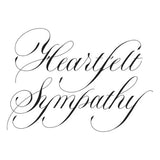 Spellbinders - Copperplate Heartfelt Sympathy BetterPress Plate from the Copperplate Happy Everything Sentiments Collection by Paul Antonio