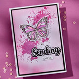 Spellbinders - Splatters BetterPress Plate from the Wildflowers Collection by Lisa Horton