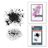 Spellbinders - Splatters BetterPress Plate from the Wildflowers Collection by Lisa Horton