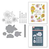 Spellbinders - Blossoms & Sentiments BetterPress Plate & Die Set from the Spring in Kyoto Collection by Alex Syberia Designs