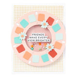 Spellbinders - Reel Color Sentiments BetterPress Plate & Die Set from the Take Note Collection