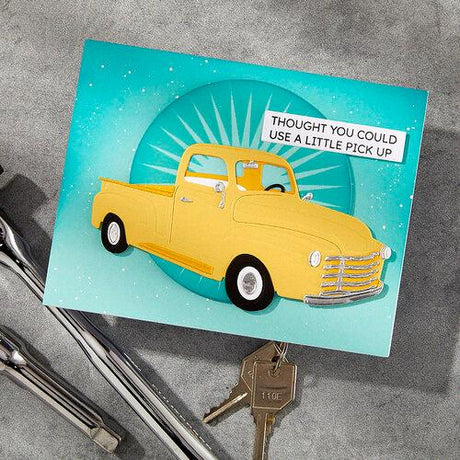 Spellbinders - Radiant Starburst BetterPress Plate from the Classic Road Legends Collection by Mindy Eggen