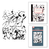 Spellbinders - Memo Splatter BetterPress Plate from the Take Note Collection