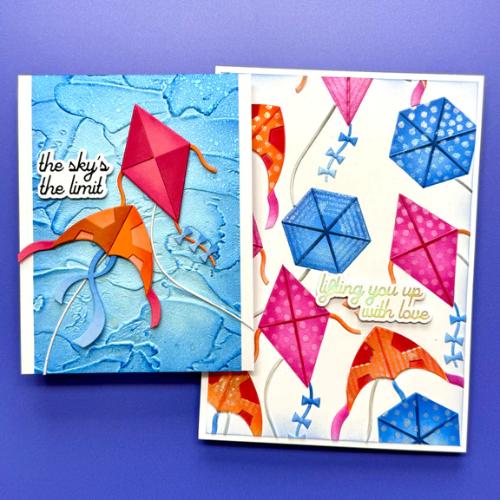 Spellbinders - Soaring Sentiments Press Plate & Die Set from the Sky's the Limit Collection by Simon Hurley