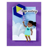 Spellbinders - Soaring Sentiments Press Plate & Die Set from the Sky's the Limit Collection by Simon Hurley
