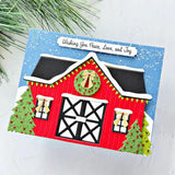Spellbinders - Country Christmas Banner & Sentiments Press Plate & Die Set from the Country Christmas Collection by Annie Williams