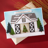Spellbinders - Country Christmas Banner & Sentiments Press Plate & Die Set from the Country Christmas Collection by Annie Williams