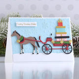 Spellbinders - Country Christmas Banner & Sentiments Press Plate & Die Set from the Country Christmas Collection by Annie Williams