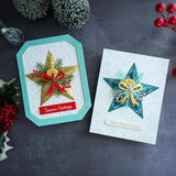 Spellbinders - Country Christmas Banner & Sentiments Press Plate & Die Set from the Country Christmas Collection by Annie Williams