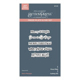 Spellbinders - Merry Messages Plate & Die Set from the Wonderland Collection