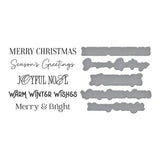 Spellbinders - Merry Messages Plate & Die Set from the Wonderland Collection