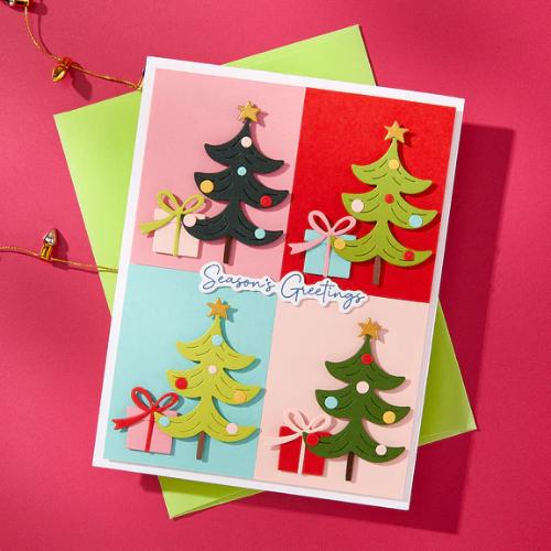 Spellbinders - Merry Messages Plate & Die Set from the Wonderland Collection