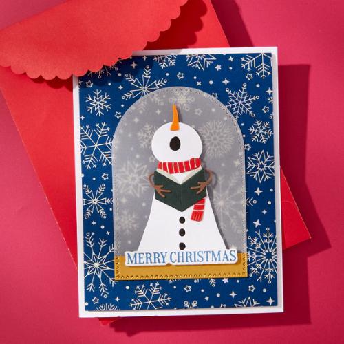 Spellbinders - Merry Messages Plate & Die Set from the Wonderland Collection