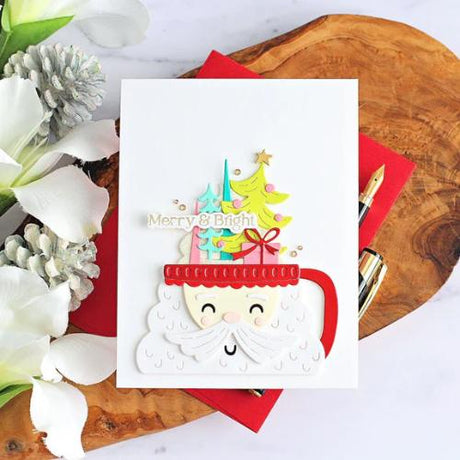 Spellbinders - Merry Messages Plate & Die Set from the Wonderland Collection